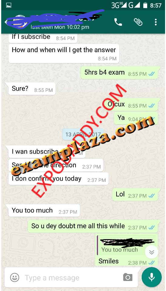 Examplaza WAEC 2026 Packages; Guaranteed 8 A’s Image - EXPO, Answers, Runs