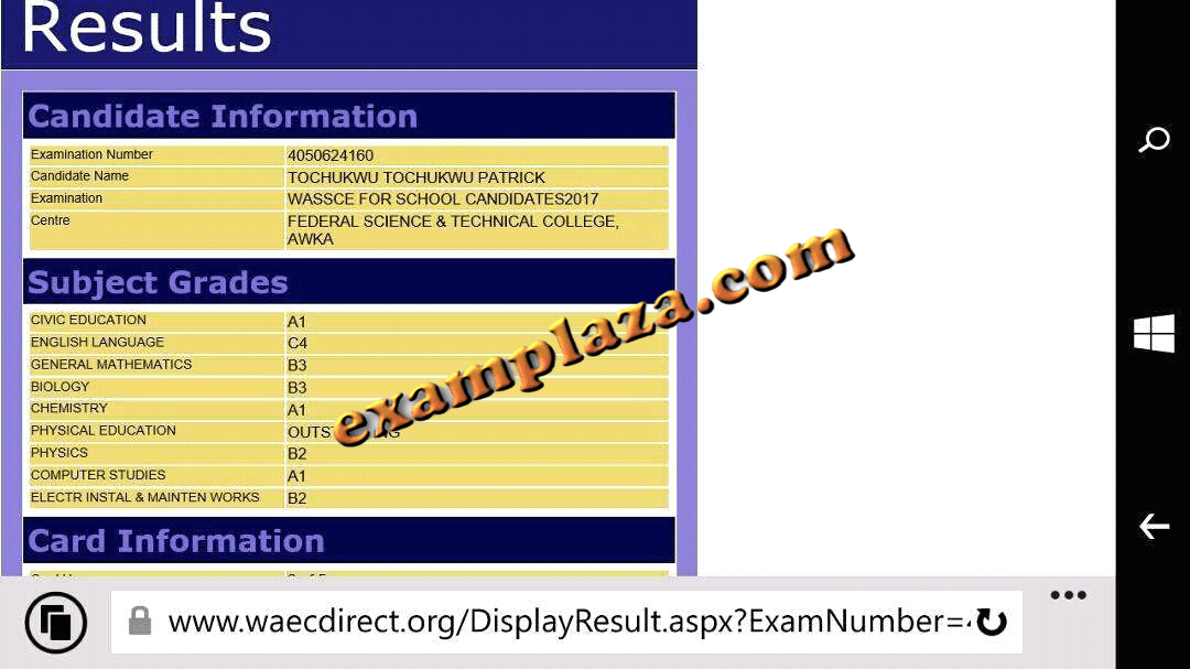 Examplaza: Your 2026 WAEC Practical Sample & Answers Image - EXPO, Answers, Runs